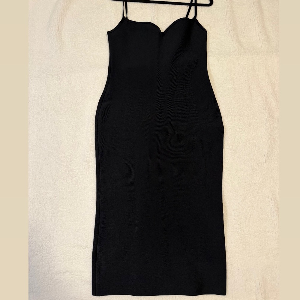 House of CB Black Strapless Dress